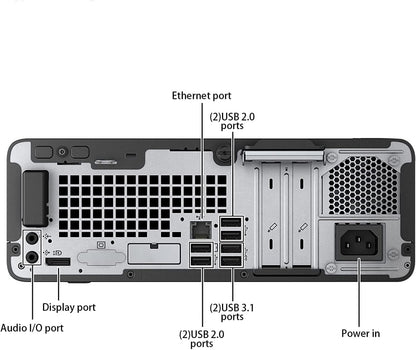 HP ProDesk 400 G6 SFF PC 24" Monitor Pentium 16GB 256GB SSD Renewed