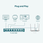 TP-Link TL-SG108E 8-Port Gigabit Easy Smart Switch
