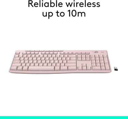 Logitech 920-013289 K270 Rose Wireless Keyboard