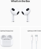 Apple AirPods (3rd Gen) Wireless Earbuds, Spatial Audio