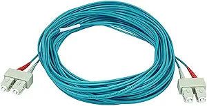 Monoprice 106404 10 Meter Aqua OM3 Fiber Optic Cable