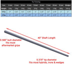 Acer Velocity Graphite Golf Shafts Ladies/Senior Regular/Stiff