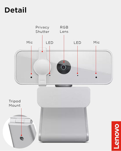 Lenovo GXC1B34793 HD 1080p Webcam Wide Angle
