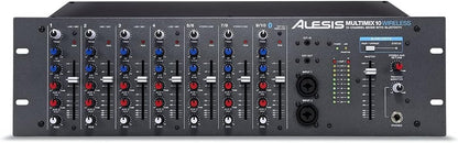 Alesis MULTIMIX10WIRELE 10-Channel Rackmount Bluetooth Mixer