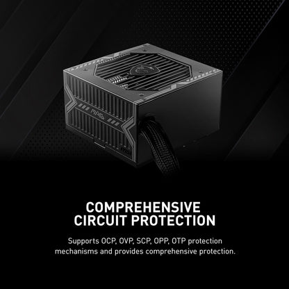MSI 306-7ZP2A11-CE0 MAG A550BN Gaming Power Supply: 550W 80+ Bronze
