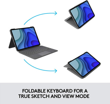 Logitech Folio Touch iPad Pro Keyboard Case Trackpad Renewed