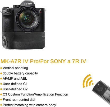 Meike D178621 MK-A7R IV PRO Battery Grip for Sony A7IV A7R IV A9II
