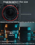 Tilta TA-FGR 0.8 MOD Focus Gear Ring 62.5-64.5mm Seamless