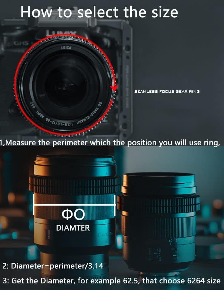 Tilta TA-FGR 0.8 MOD Focus Gear Ring 62.5-64.5mm Seamless
