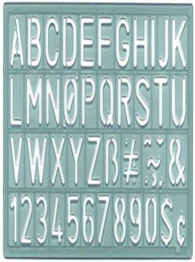 Westcott KT-20-001 Alphabet Number Lettering Guide