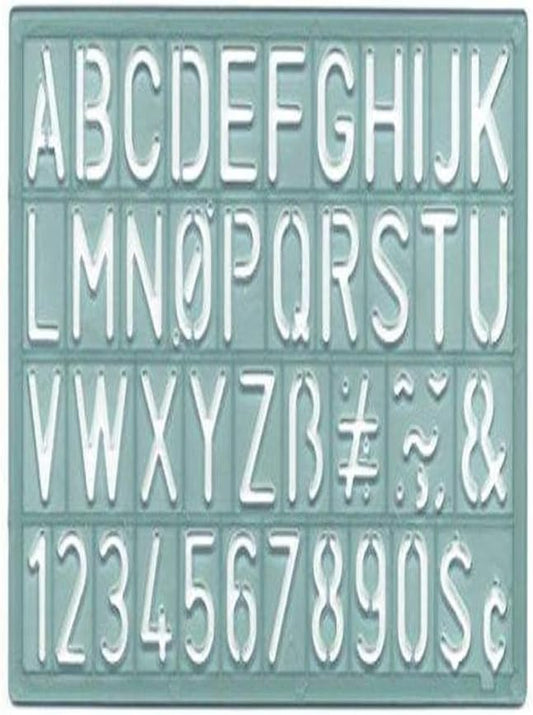 Westcott KT-20-001 Alphabet Number Lettering Guide