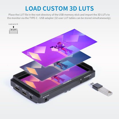 FEELWORLD 5.5 Inch S55V3 Camera Field Monitor