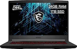 MSI GF65-10UE i5 RTX 3060 24GB RAM 1TB SSD 144Hz Gaming Laptop