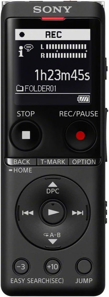Sony ICDUX570BLK Digital Voice Recorder: USB, Black