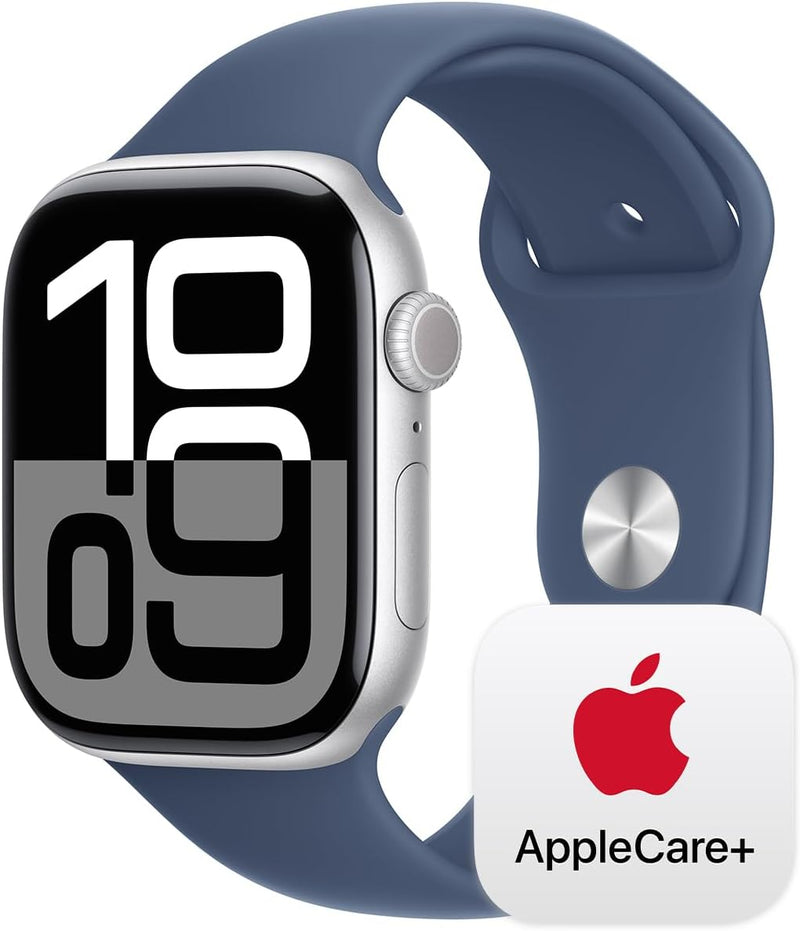 Apple Series 10 GPS 46mm Aluminum Denim Sport Band — main product image