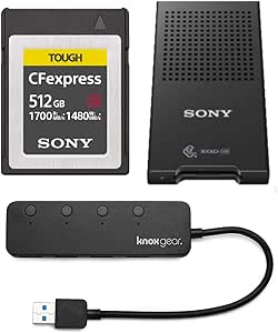 Sony CEB-G 512GB CFexpress Type B Card & Reader Bundle