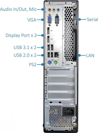 Lenovo M710S ThinkCentre PC 24" Monitor Bundle Renewed