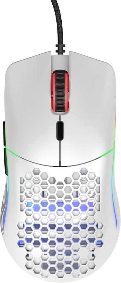 Glorious GO-WHITE Model O Wired Gaming Mouse