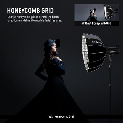 Neewer NS65U 25.6" Softbox Parabolic Hexadecagon with Bowens Mount
