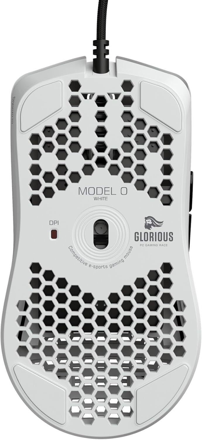 Glorious GO-WHITE Model O Wired Gaming Mouse