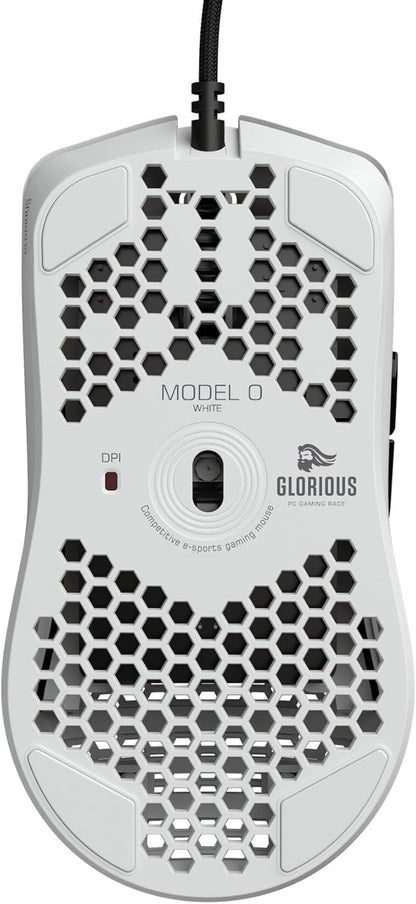 Glorious GO-WHITE Model O Wired Gaming Mouse
