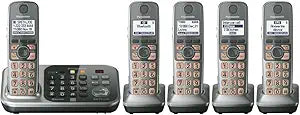 Panasonic KX-TG7745S Link2Cell 5-Handset Phone System — main product image
