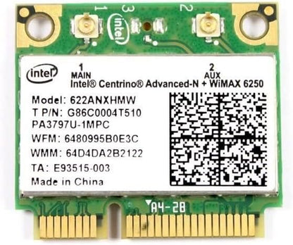 Intel intel 6250 Advanced-n+ Wimax 622anxhmw Wifi Card