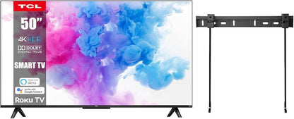 TCL 50S4 50" 4K Smart TV No Stands - Renewed Wall Mount