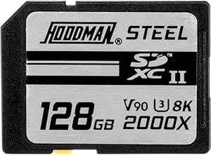 Hoodman HS128GBSD2 128GB Steel 2000x SDXC UHS-II Card