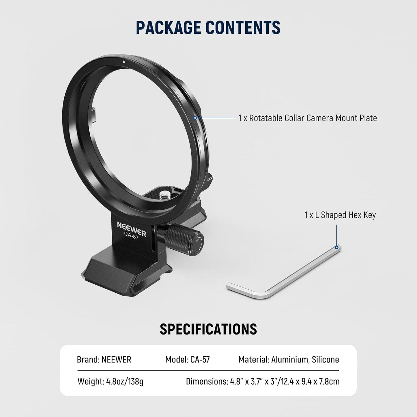 Neewer 10103205 Canon R5/R6 Rotatable Lens Collar