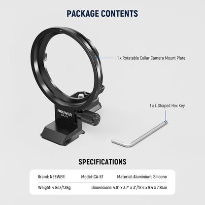 Neewer 10103205 Canon R5/R6 Rotatable Lens Collar