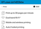 HP M209dw Wireless LaserJet Printer