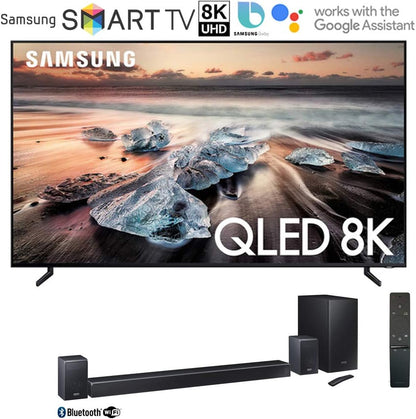 Samsung E3SAMQN75Q900RB 75-inch 8K QLED TV Soundbar Bundle