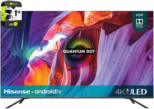 Hisense E9HIS50H8G 50" 4K ULED Android Smart TV Bundle