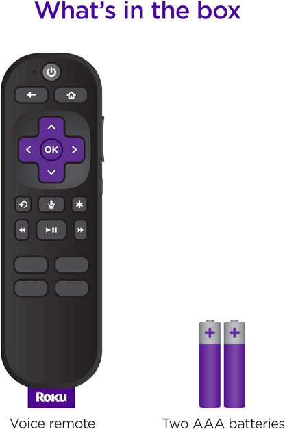 Roku RCA1R Voice Remote - Compatible with Roku Devices