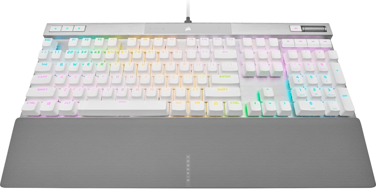 Corsair CH-910951A-NA K70 PRO RGB OPX Gaming Keyboard White