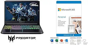 Acer Predator Helios 300 i7 Gaming Laptop & Microsoft 365 — main product image