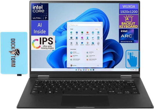 LG Gram AI Powered 2-in-1 Laptop - 14" Touch, Intel Ultra 7, 32GB, 2TB SSD, Win 11 Pro - with Hub