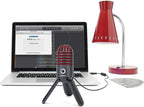 Samson SAMTRBR Meteor Mic USB Studio Microphone - Titanium Black/Red