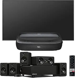 Hisense E3HIS100L9G 100" Laser TV Projector & Monaco Audio