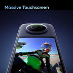 Insta360 CINSAAQ/B_MOTO_SELFIE_LC_128GB X3 Motorcycle Action Camera Bundle