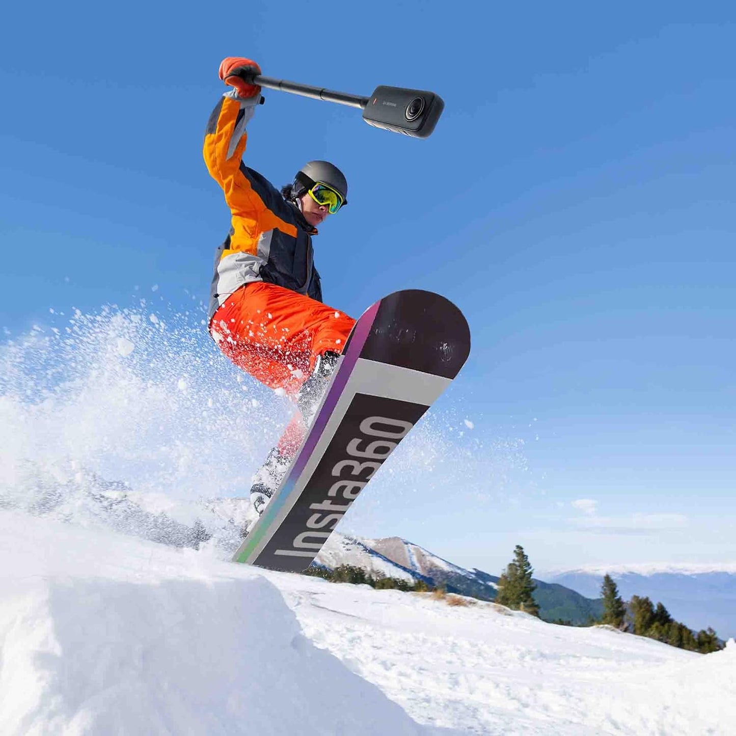 Insta360 CINSAAQ/B_MOTO_SELFIE_LC_128GB X3 Motorcycle Action Camera Bundle