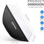 Neewer 24”x35” Rectangular Softbox - Bowens Mount Studio Lighting