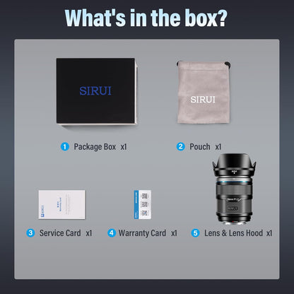 Sirui 16AS12E-B-AM 16mm F1.2 APS-C E-Mount Lens