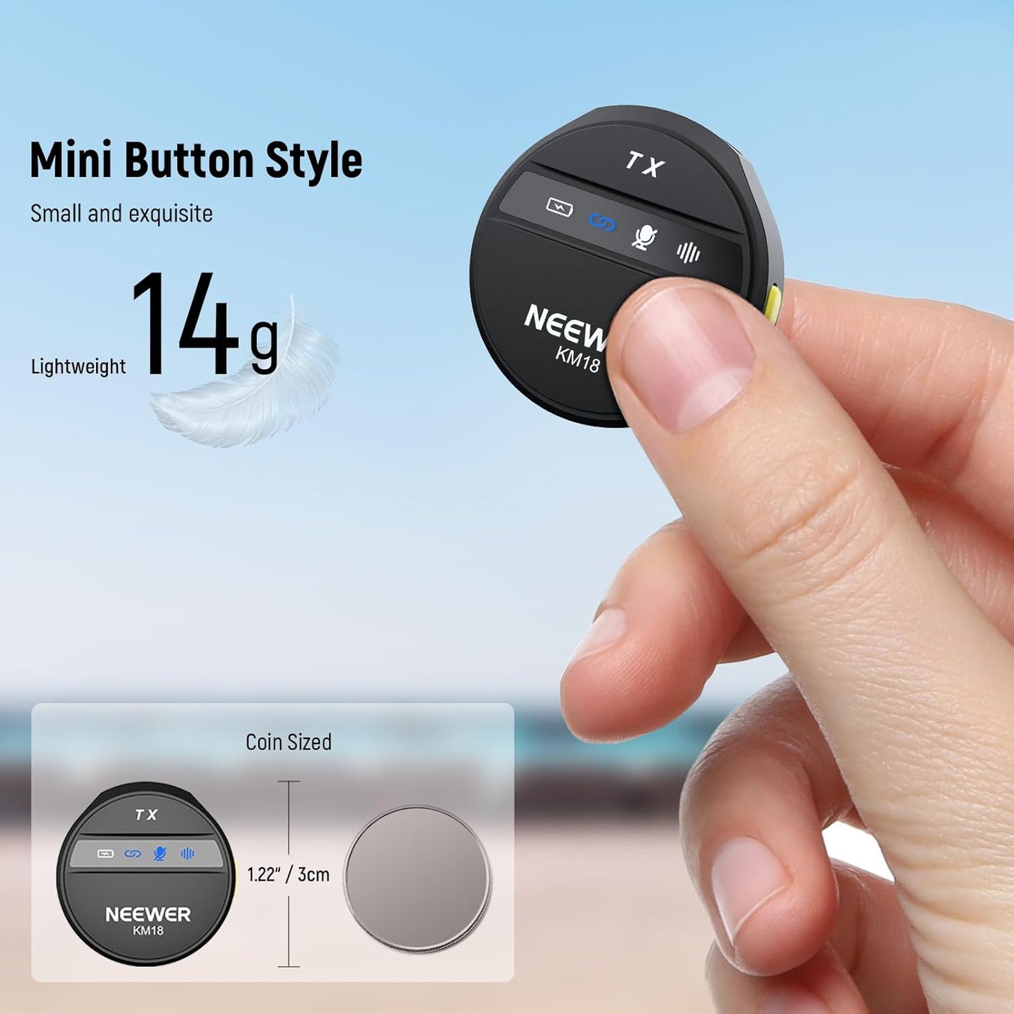 Neewer B0DK783X81 Wireless Lavalier Microphone Set