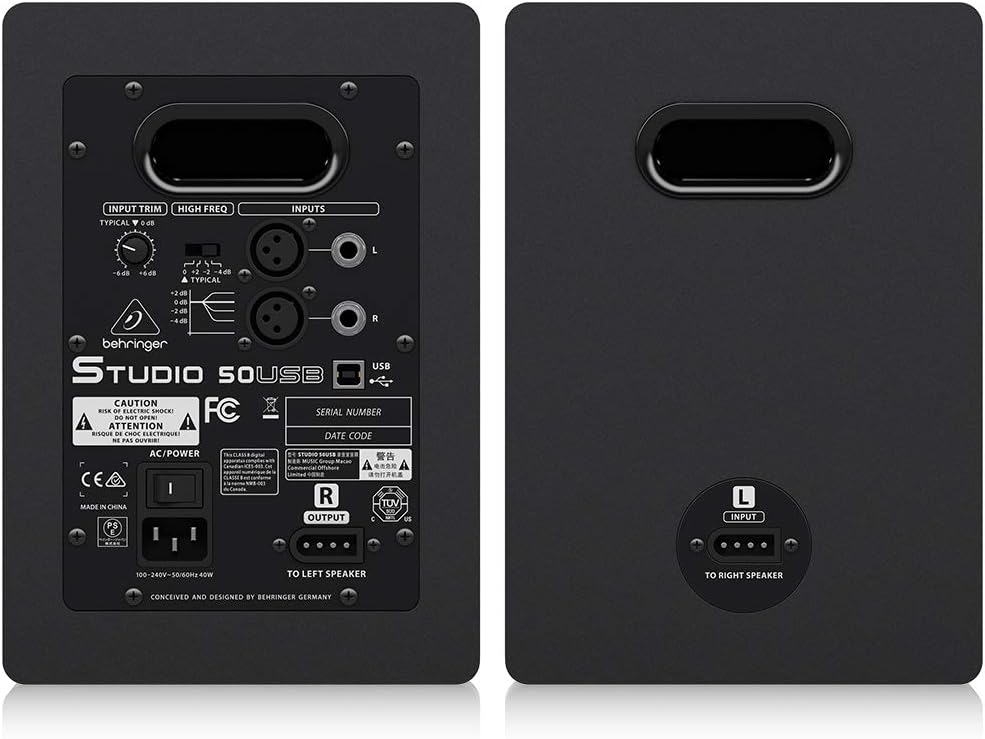 Behringer STUDIO50USB Studio Monitors - 150W Bi-Amped, USB Input
