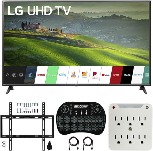LG E3LG65UM6900 65-inch 4K UHD Smart TV Bundle