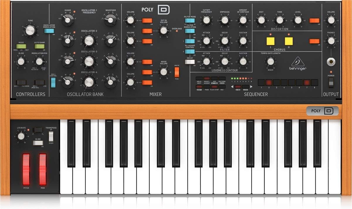 Behringer POLY D Polyphonic Analog Synthesizer w/Sequencer