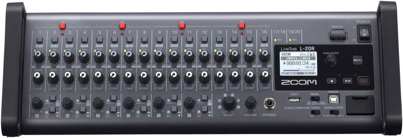 Zoom LiveTrak L-20R Digital Mixing Console