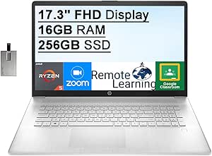 HP 2021 17.3" FHD Laptop R5 16GB RAM 256GB SSD